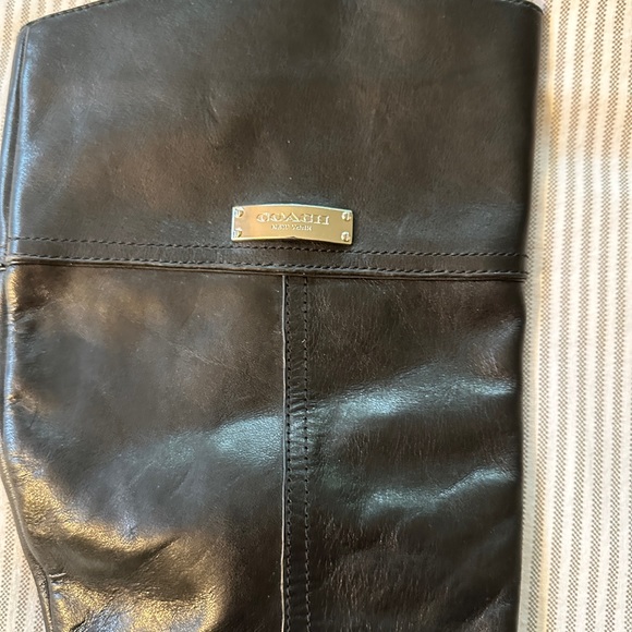 Authentic Coach black leather boots size 7 - hard to find great condition! - Picture 2 of 7